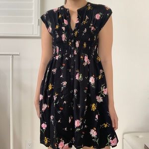 Free People Women’s Mini Floral Dress, Small